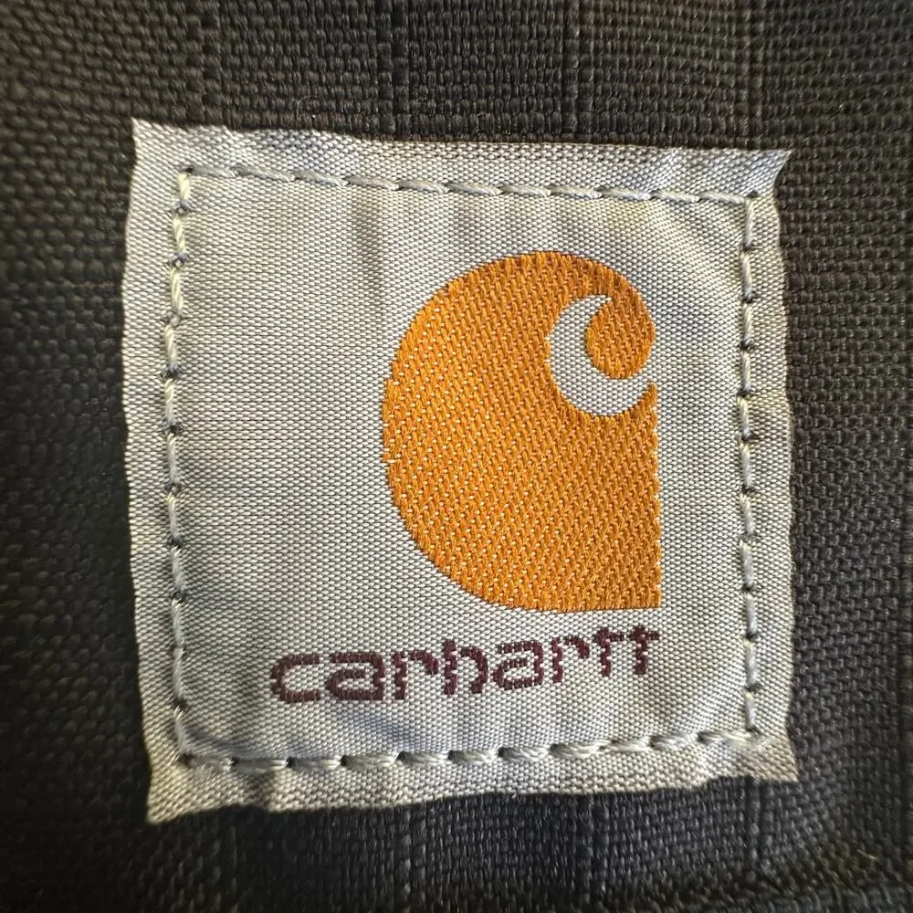 Carhartt RipStop Messenger Bag Black EUC Water Repellent Laptop Sleeve CB02734